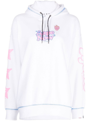 

Logo-print detail hoodie, AAPE BY *A BATHING APE® Logo-print detail hoodie