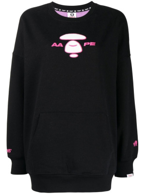 

Logo-print sweatshirt, AAPE BY *A BATHING APE® Logo-print sweatshirt