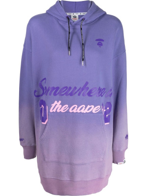

Logo-print hoodie dress, AAPE BY *A BATHING APE® Logo-print hoodie dress