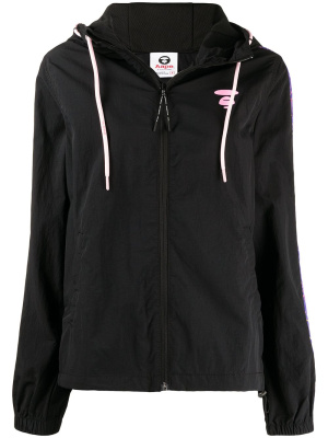 

Logo-print hooded jacket, AAPE BY *A BATHING APE® Logo-print hooded jacket