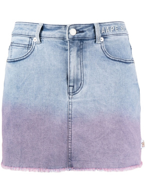 

Gradient denim skirt, AAPE BY *A BATHING APE® Gradient denim skirt