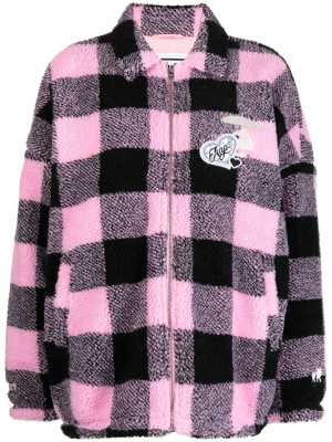 

Check-pattern shirt jacket, AAPE BY *A BATHING APE® Check-pattern shirt jacket