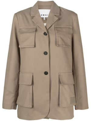 

Single-breasted utility blazer, REMAIN Single-breasted utility blazer
