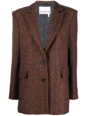 

Single-breasted knitted blazer, REMAIN Single-breasted knitted blazer