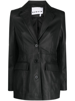 

Single-breasted leather blazer, REMAIN Single-breasted leather blazer
