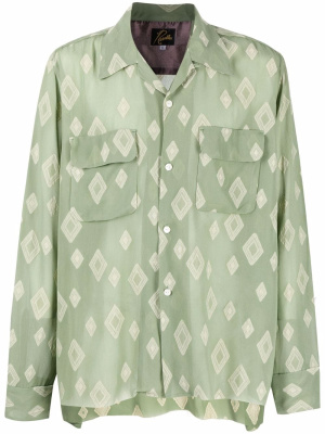 

Diamond-print long-sleeved shirt, Needles Diamond-print long-sleeved shirt
