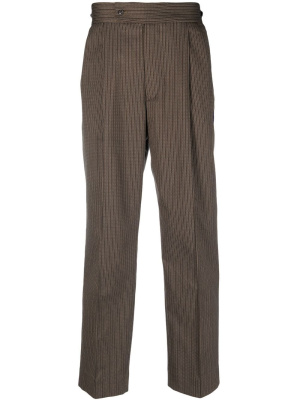 

Tweed striped pleat-detail trousers, Needles Tweed striped pleat-detail trousers