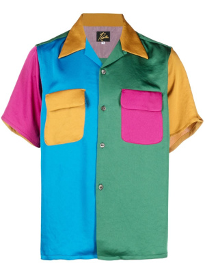 

Colour-block satin shirt, Needles Colour-block satin shirt