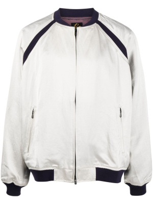 

Contrasting-panels zip-up jacket, Needles Contrasting-panels zip-up jacket
