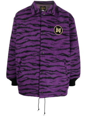 

Zebra-print cardigan, Needles Zebra-print cardigan