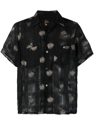 

Semi-sheer short-sleeve shirt, Needles Semi-sheer short-sleeve shirt