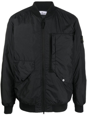 

Compass-patch zip-up bomber jacket, Stone Island Compass-patch zip-up bomber jacket