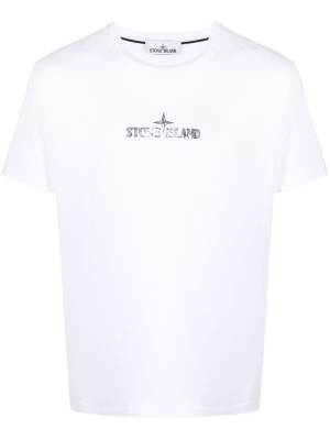

Logo-print cotton T-shirt, Stone Island Logo-print cotton T-shirt