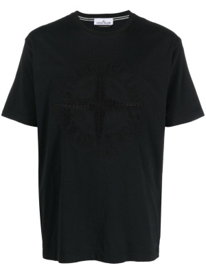 

Logo-embroidered cotton T-shirt, Stone Island Logo-embroidered cotton T-shirt