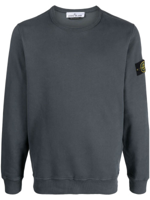 

Compass-logo cotton sweatshirt, Stone Island Compass-logo cotton sweatshirt