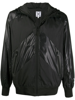 

Contrast panel hooded jacket, Kenzo Contrast panel hooded jacket