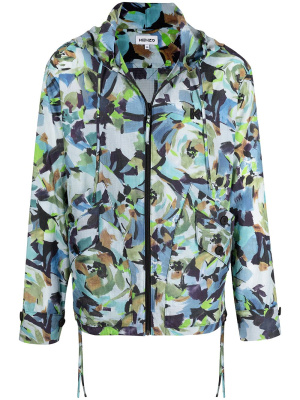 

Abstract-print hooded jacket, Kenzo Abstract-print hooded jacket