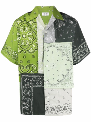 

Bandana-patchwork short-sleeve shirt, Kenzo Bandana-patchwork short-sleeve shirt