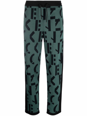 

Logo-knit straight-leg joggers, Kenzo Logo-knit straight-leg joggers