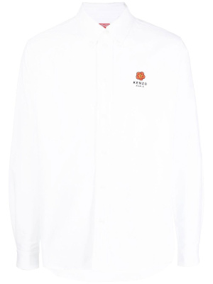 

Embroidered-logo long-sleeve shirt, Kenzo Embroidered-logo long-sleeve shirt
