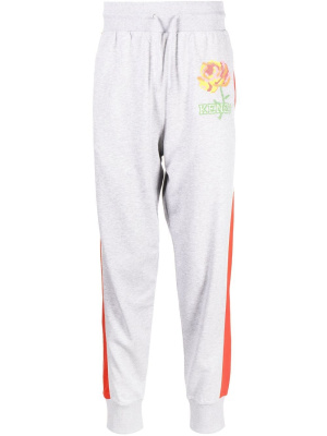 

Rose-embroidery track pants, Kenzo Rose-embroidery track pants
