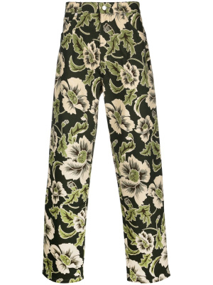 

Botan floral-print loose-fit jeans, Kenzo Botan floral-print loose-fit jeans