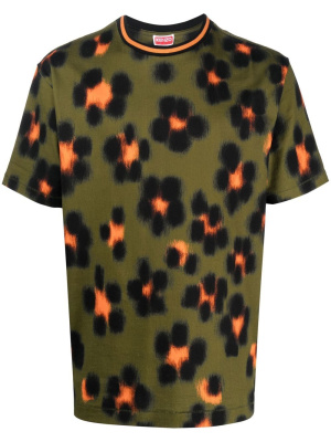 

Leopard-print short-sleeve T-shirt, Kenzo Leopard-print short-sleeve T-shirt