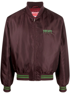 

Embroidered-logo zipped bomber jacket, Kenzo Embroidered-logo zipped bomber jacket