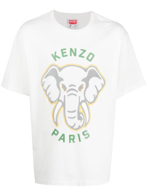

Elephant-print cotton T-shirt, Kenzo Elephant-print cotton T-shirt