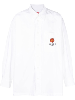 

Embroidered-logo long-sleeve shirt, Kenzo Embroidered-logo long-sleeve shirt