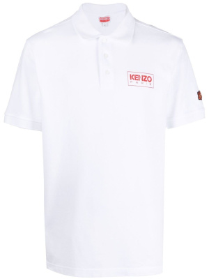 

Logo-print piqué polo shirt, Kenzo Logo-print piqué polo shirt