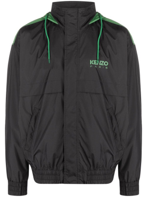 

Logo-print high neck windbreaker, Kenzo Logo-print high neck windbreaker