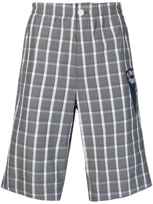 

Logo-patch checked cotton shorts, Kenzo Logo-patch checked cotton shorts