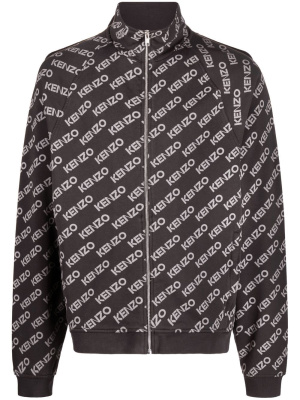 

Logo print zip-up jacket, Kenzo Logo print zip-up jacket