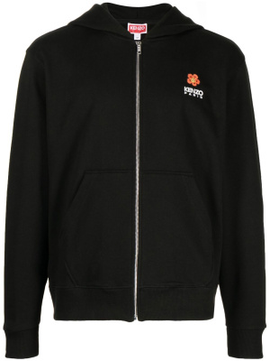 

Logo-embroidery zip-up hoodie, Kenzo Logo-embroidery zip-up hoodie