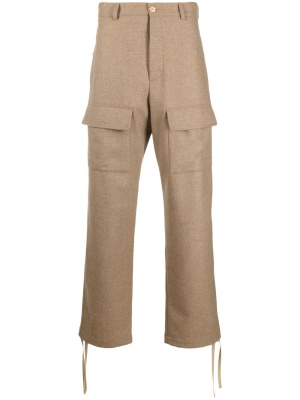 

Logo-patch cargo trousers, Kenzo Logo-patch cargo trousers