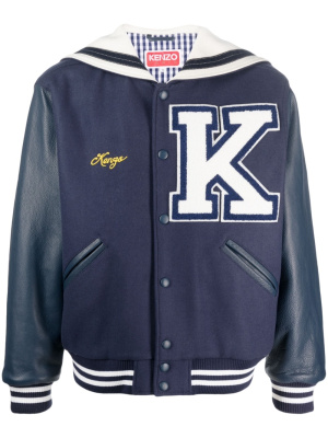 

Logo-patch bomber jacket, Kenzo Logo-patch bomber jacket
