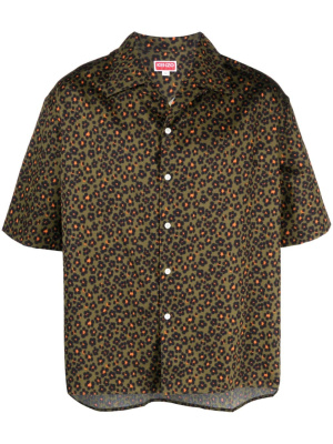 

Hana Leopard short-sleeve shirt, Kenzo Hana Leopard short-sleeve shirt