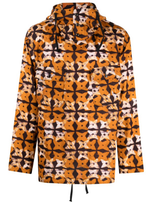 

Cagoule geometric-print hooded shirt, Engineered Garments Cagoule geometric-print hooded shirt