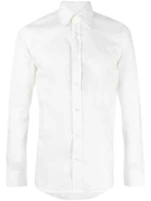 

Plain long-sleeve cotton shirt, Ralph Lauren Purple Label Plain long-sleeve cotton shirt