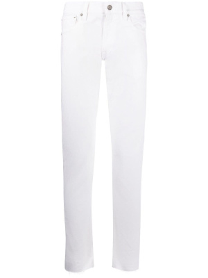 

Logo-patch straight-leg jeans, Ralph Lauren Purple Label Logo-patch straight-leg jeans