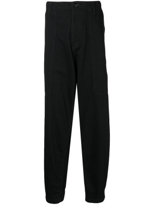 

Mid-rise wide-leg cotton trousers, Yohji Yamamoto Mid-rise wide-leg cotton trousers