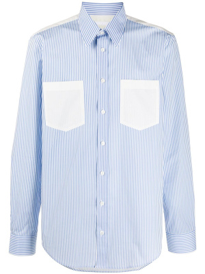 

Striped cotton long-sleeved shirt, Helmut Lang Striped cotton long-sleeved shirt