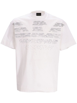 

Logo-print short sleeve T-shirt, Emporio Armani Logo-print short sleeve T-shirt