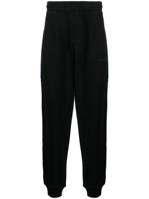 

Logo-embroidered cotton track pants, Helmut Lang Logo-embroidered cotton track pants