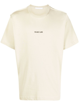 

Logo-embroidered cotton T-shirt, Helmut Lang Logo-embroidered cotton T-shirt