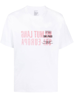 

Logo-print short-sleeved T-shirt, Helmut Lang Logo-print short-sleeved T-shirt