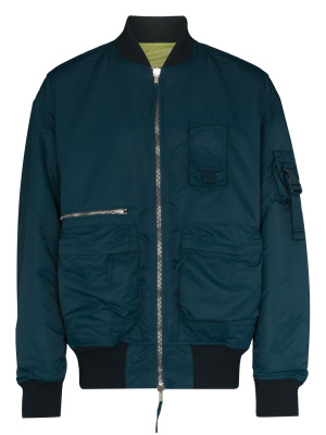 

Reversible zip-up bomber jacket, Helmut Lang Reversible zip-up bomber jacket