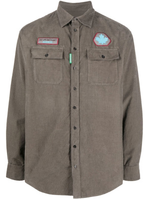 

Logo-patch long-sleeve shirt, Dsquared2 Logo-patch long-sleeve shirt