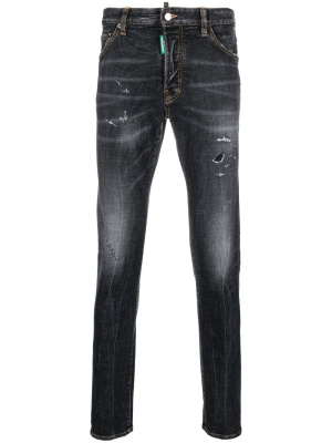 

Distressed skinny-cut jeans, Dsquared2 Distressed skinny-cut jeans